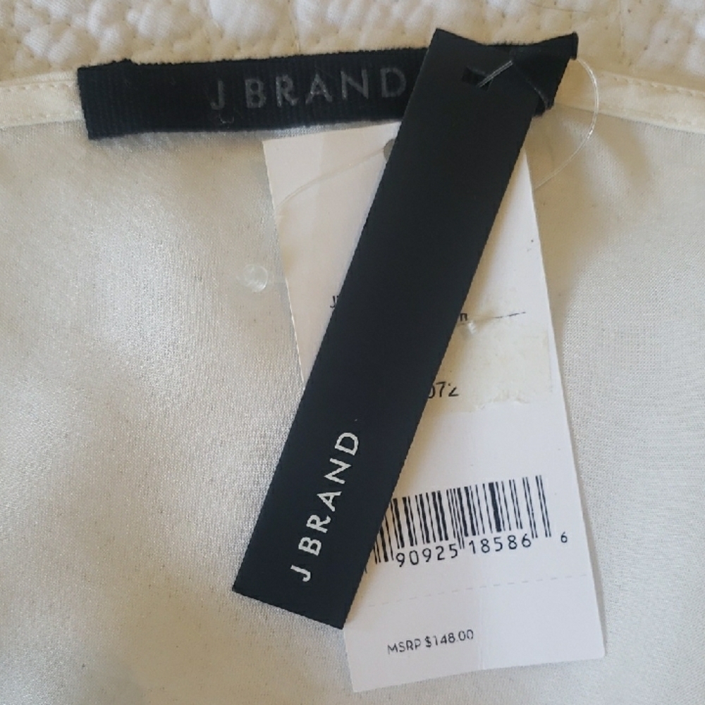 NWT J Brand 100% Silk Cream Camisole Tank Size M - Picture 2 of 12